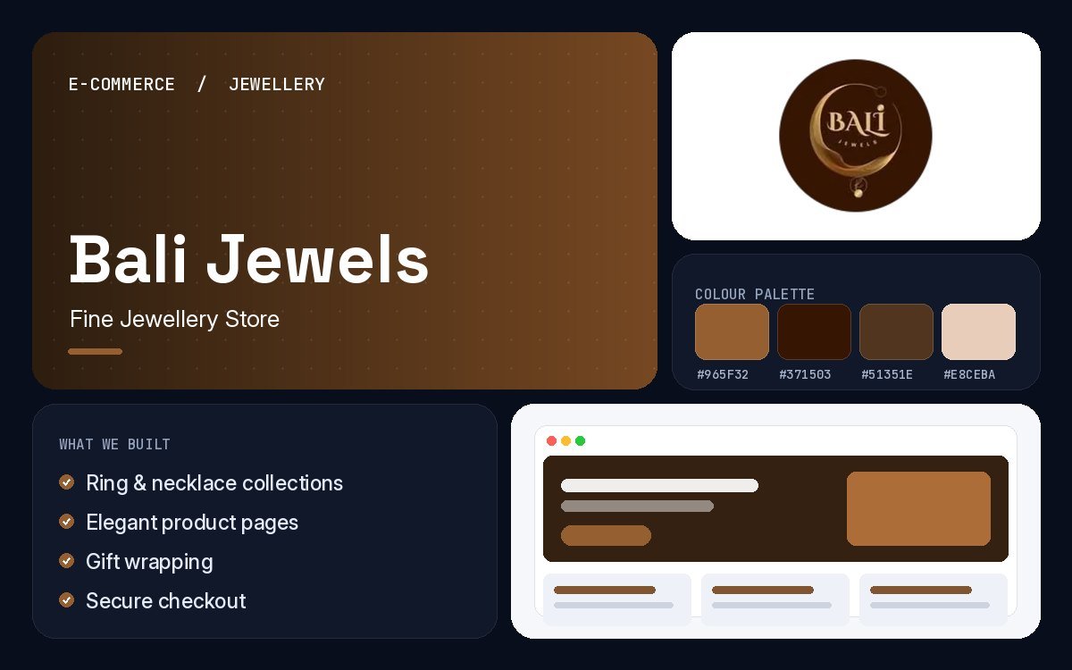 Bali Jewels — Jewellery project cover