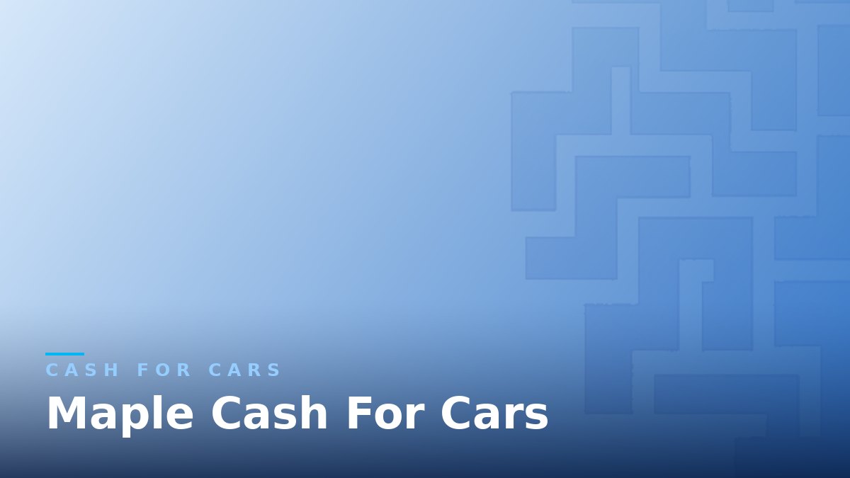 Used car ready to be sold for cash — cash for junk cars website for Maple Cash For Cars