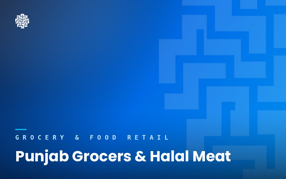 Branded project cover for Punjab Grocers & Halal Meat