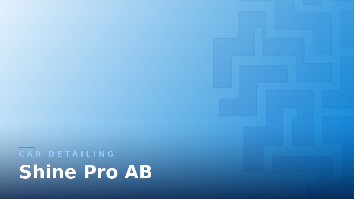 Glossy car bodywork being polished during a professional detail — car detailing website for Shine Pro AB