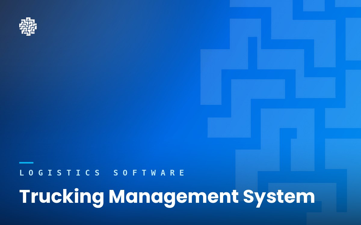 Branded project cover for Trucking Management System