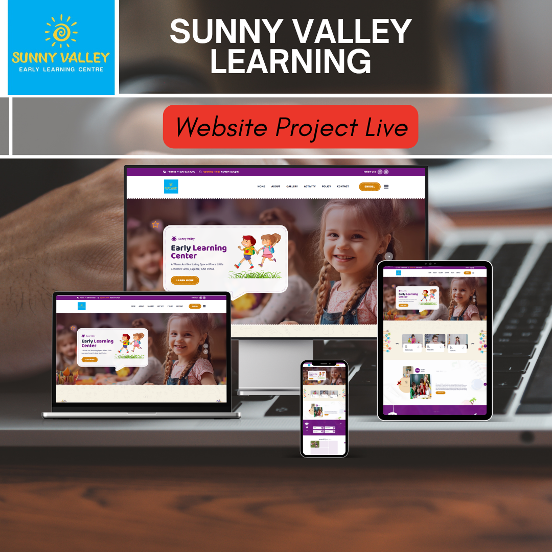Sunny Valley Learning – Childcare, Preschool & Daycare Website Chilliwack BC